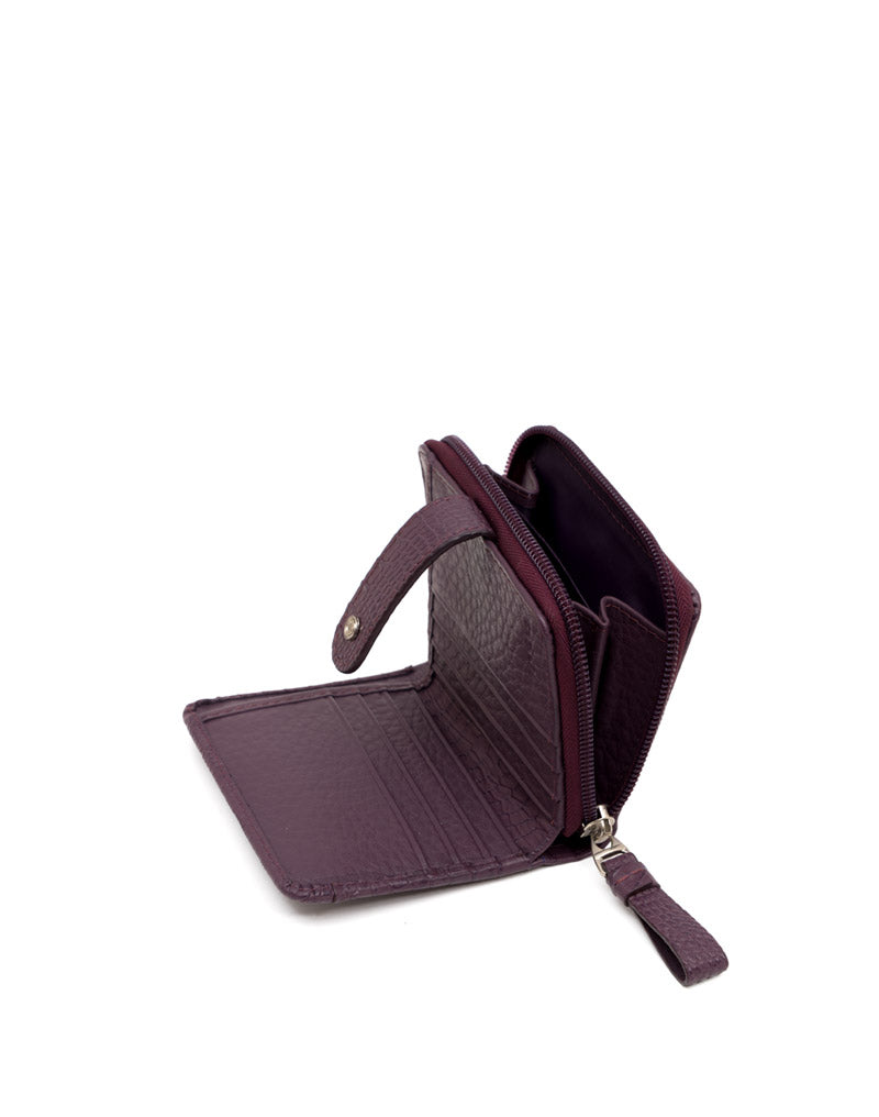 Billetera de cuero grabado elegante para mujer REF TDJ077
