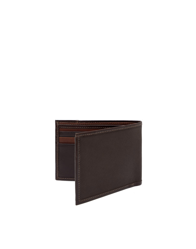 Billetera en cuero con grabado para hombre REF THJ098