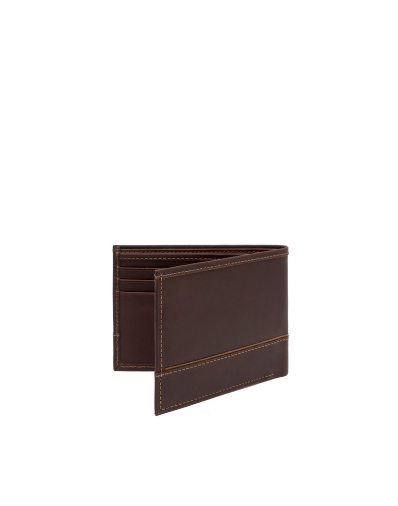 Billetera en cuero para hombre en café REF THJ099