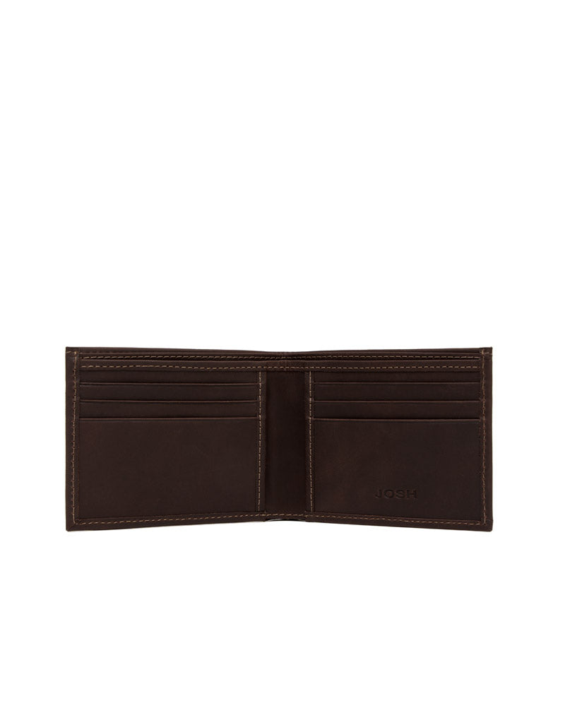 Billetera en cuero para hombre color café