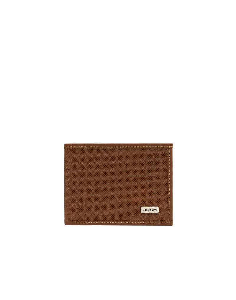 Billetera en cuero para hombre color miel