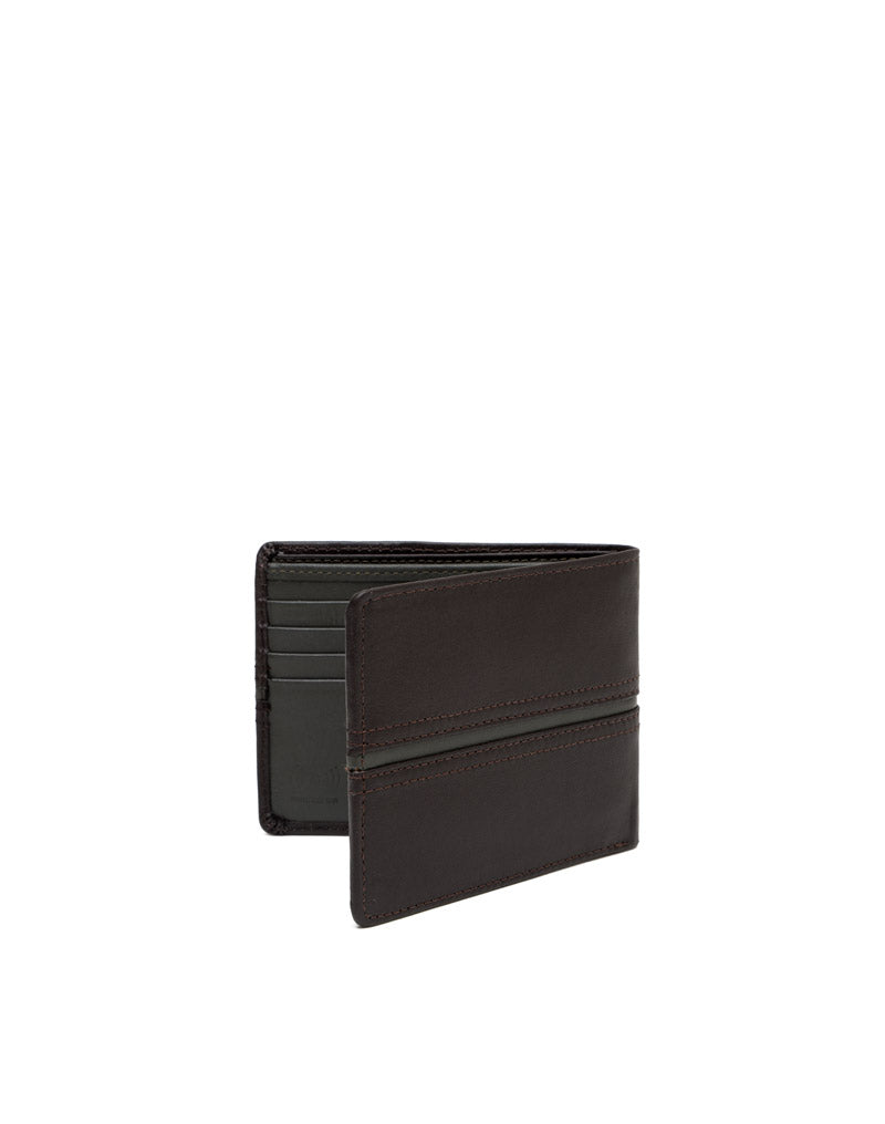Billetera en cuero para hombre color café