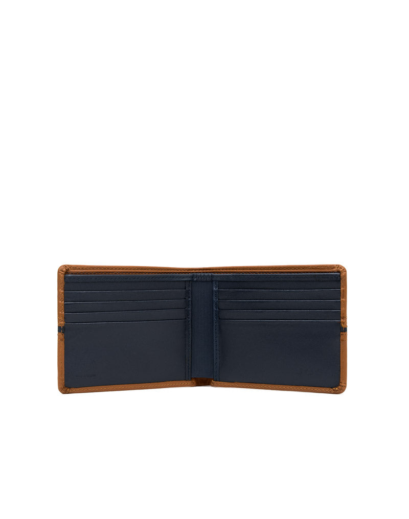 Billetera en cuero para hombre color miel