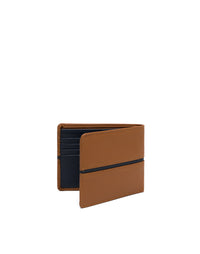 Billetera en cuero para hombre color miel