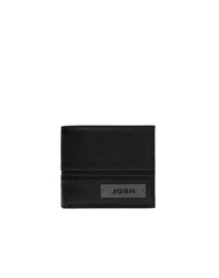 Billetera en cuero para hombre color negro