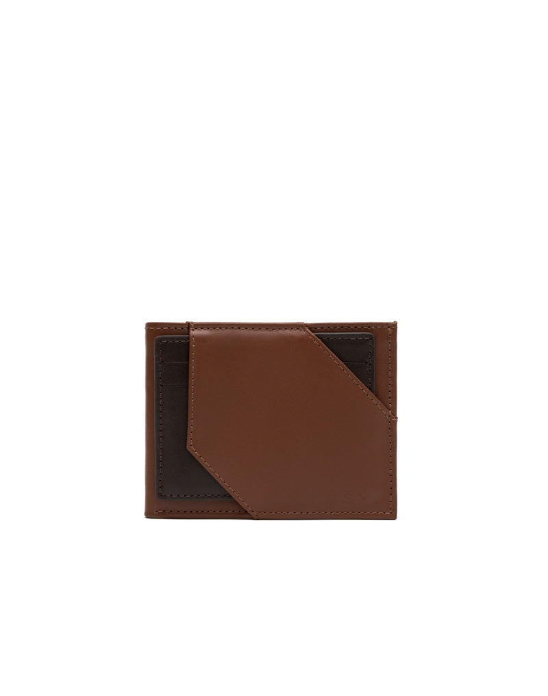 Billetera para Hombre en Cuero color Miel con Tarjetero Extraíble y Protección RFID Marca Josh - Ref. THJ103