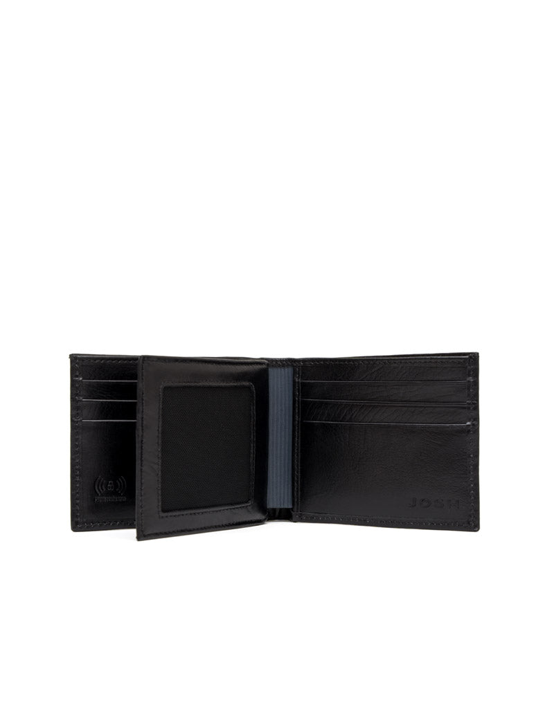 Billetera en cuero suave para hombre REF color negro