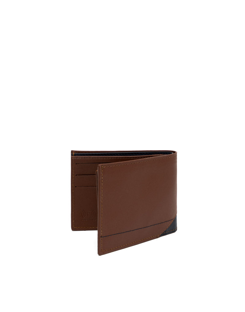 Billetera en cuero para hombre color miel
