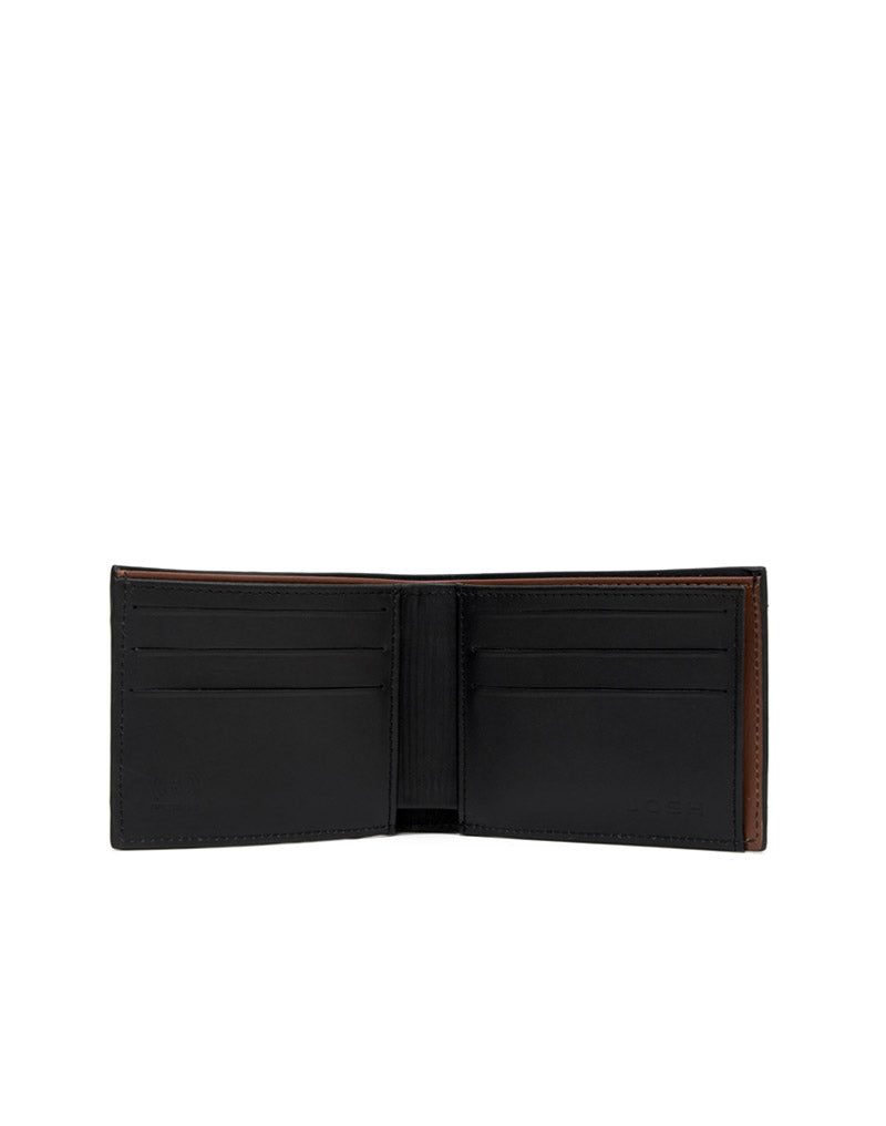 Billetera en cuero para hombre color negro