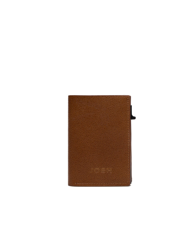 Billetera en cuero suave para hombre  color miel