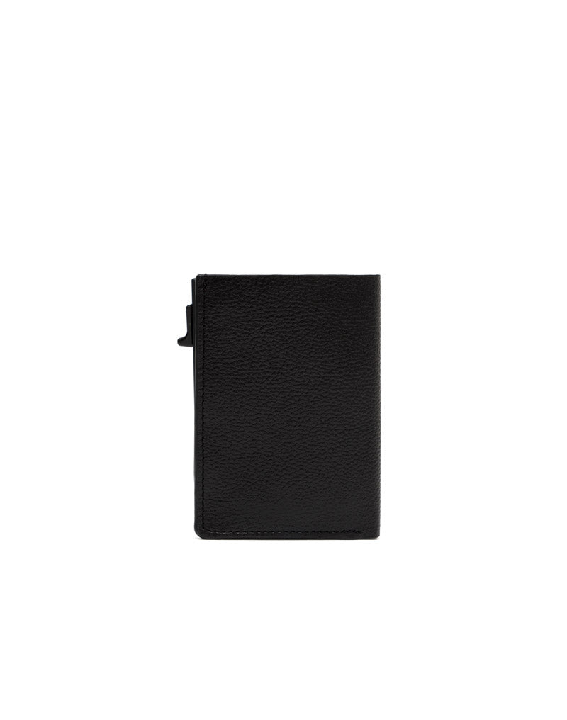 Billetera en cuero suave para hombre color negro