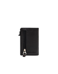 Billetera tríptica en cuero suave para hombre color negro
