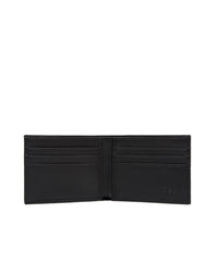Billetera en cuero suave para hombre color negro