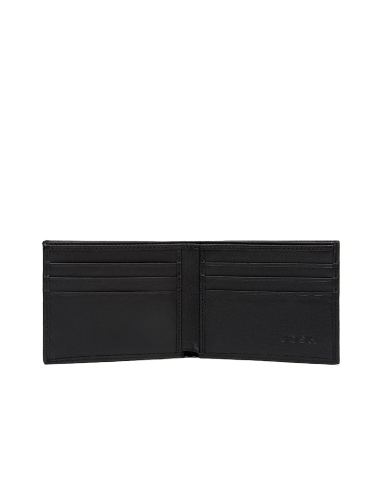 Billetera en cuero suave para hombre color negro