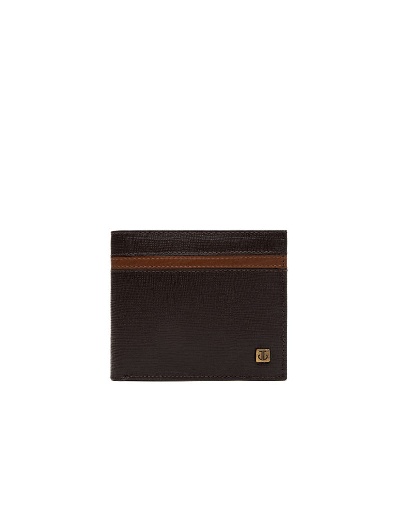 Billetera para Hombre en Cuero color Miel con Protección RFID Marca Josh - Ref. THJ110