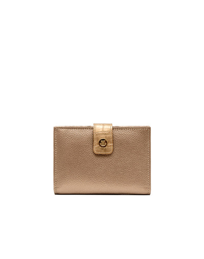 Porta pasaporte en cuero  - Color Dorado