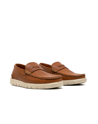 Mocasín casual para hombre en cuero 100% colombiano REF TURI04