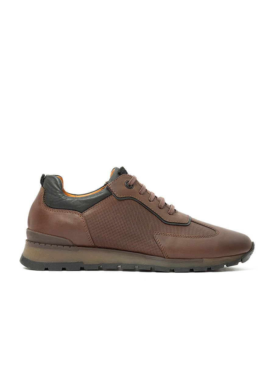 Zapato deportivo de cuero  en color Avellana